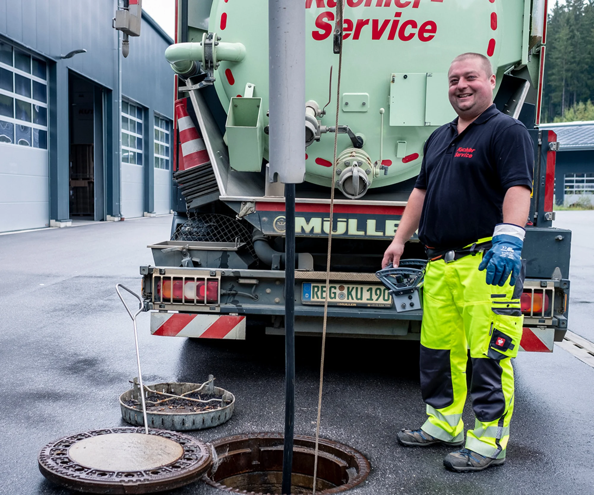 Saugbaggerarbeiten auf Baustellen